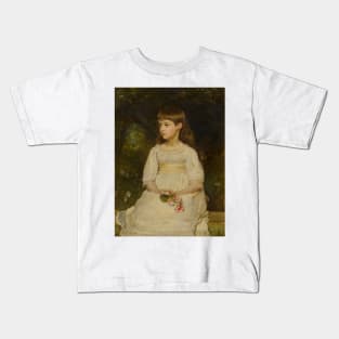 Portrait of Miss Scott, daughter of the Late Thomas Alexander Scott of Philadelphia by John Everett Millais Kids T-Shirt